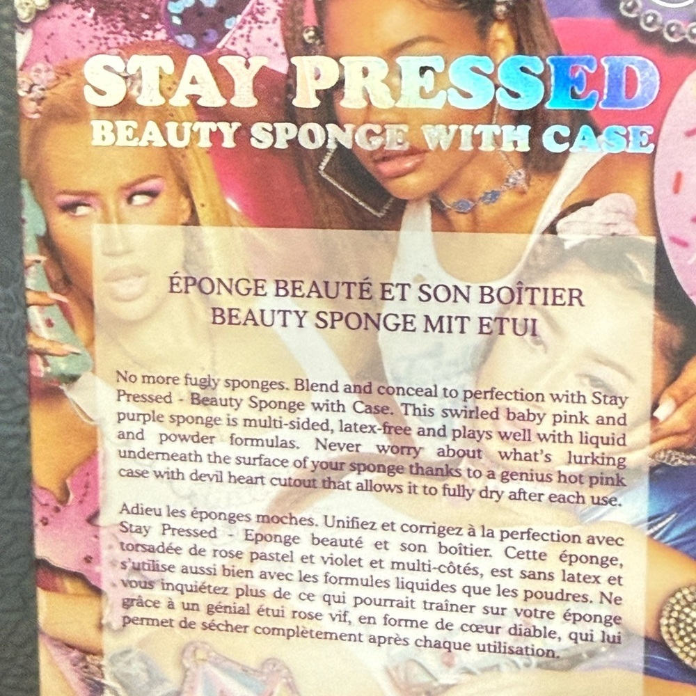 Iggy x BH Cosmetics “Stay Pressed” Beauty Makeup Blender Sponge w/ Travel Case - Picture 4 of 4